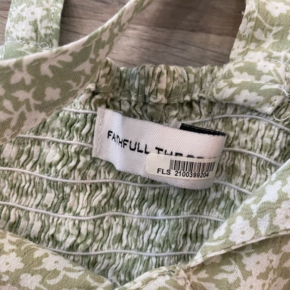 River Seafoam Green Floral Jumpsuit small - Picture 6 of 6